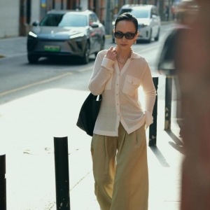 三木妈妈用天然面料穿搭出高级感